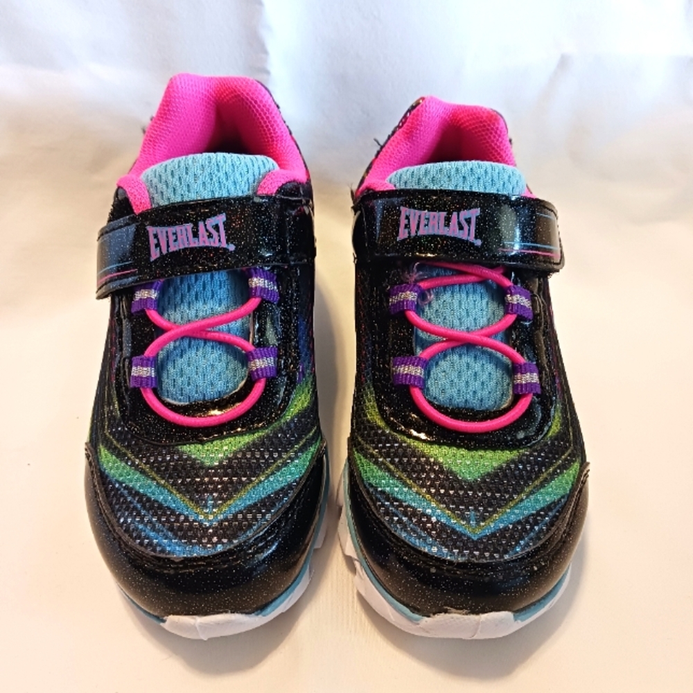 Everlast Colorful Slip-on And Velcro Light-Up Sneakers Toddler Size 8 NIB